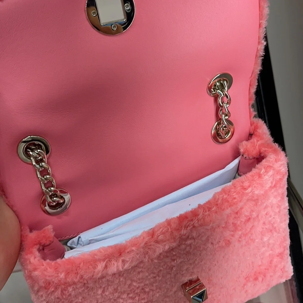 Kate Spade Natalia Foux Fur small flap crossbody